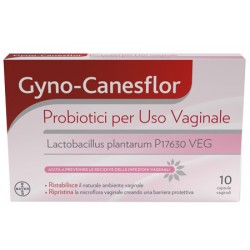 Bayer Gyno-canesflor probiotici per flora batterica 10 capsule vaginali