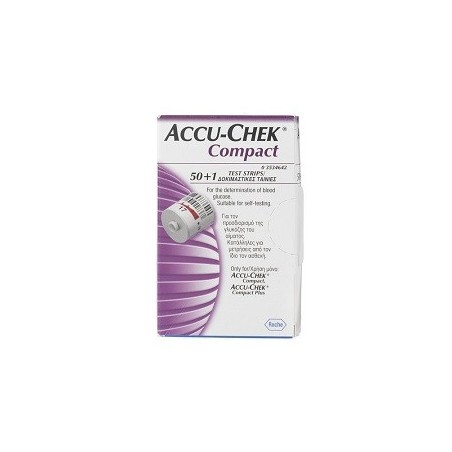 Accu-Chek Compact 50+1 strisce reattive per il test della glicemia Accu-Chek Compact 50+1 strisce reattive per il test della glicemia