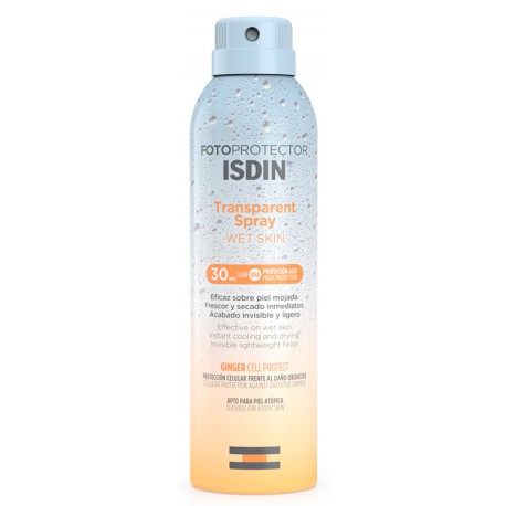 Isdin Fotoprotector Trasparent Wet SPF30 protezione solare pelle bagnata 250 ml