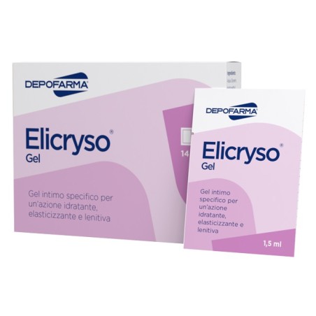 Depofarma Elicryso Gel Intimo Idratante ed Elasticizzante per la Vulva 14 bustine Depofarma Elicryso Gel Intimo Idratante ed Elasticizzante per la Vulva 14 bustine