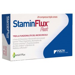 Pizeta Pharma Staminflux Fast Integratore per Microcircolo e Gambe Pesanti 20 compresse