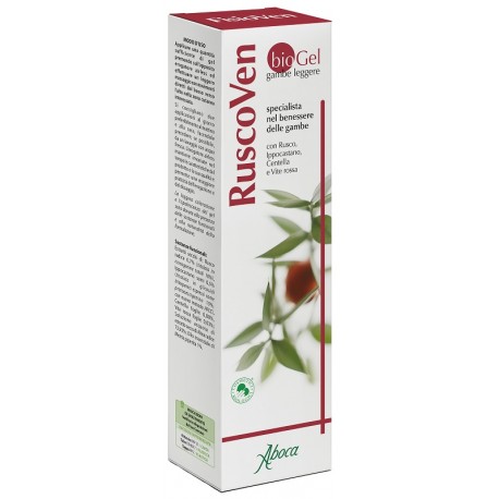 Aboca RuscoVen BioGel per Gambe Leggere con Menta Rinfrescante 100ml