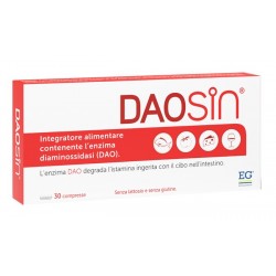 Daosin Integratore 30 Compresse – con enzima DAO per supportare il metabolismo dell’istamina.