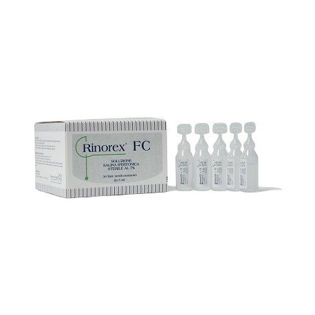Rinorex Fc Soluzione Salina Ipertonica 7% per aerosol terapia 30 fiale da 5 ml