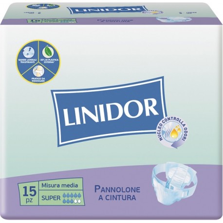 Fater Pannolone Linidor Super Pannolino A Cintura Mm 15 Pezzi Fater Pannolone Linidor Super Pannolino A Cintura Mm 15 Pezzi