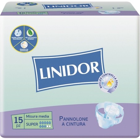 Fater Pannolone Linidor Super Pannolino A Cintura Mm 15 Pezzi Fater Pannolone Linidor Super Pannolino A Cintura Mm 15 Pezzi