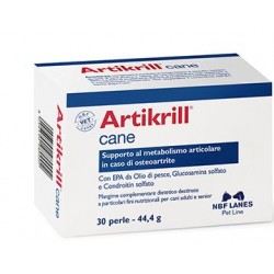 Artikrill Dol Cane integratore per metabolismo articolare nell'osteoartrite del cane 30 perle