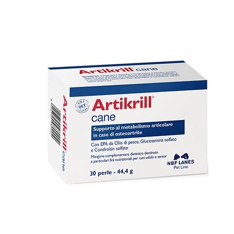 Artikrill Dol Cane integratore per metabolismo articolare nell'osteoartrite del cane 30 perle