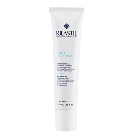 Rilastil Aqua Sensitive - Crema viso idratante Ricca pelle secca e molto secca 40 ml Rilastil Aqua Sensitive - Crema viso idratante Ricca pelle secca e molto secca 40 ml