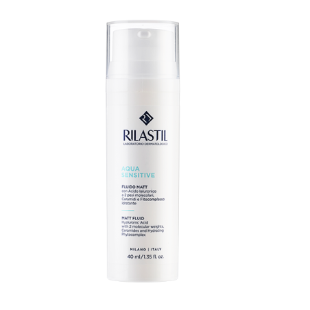 Rilastil Aqua Sensitive - Fluido Matt idratante pelle mista e grassa 40 ml Rilastil Aqua Sensitive - Fluido Matt idratante pelle mista e grassa 40 ml