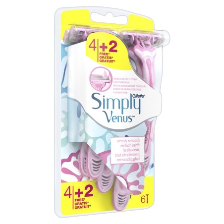 Gillette Venus rasoio per depilazione femminile 4 pezzi + 2 gratis Gillette Venus rasoio per depilazione femminile 4 pezzi + 2 gratis