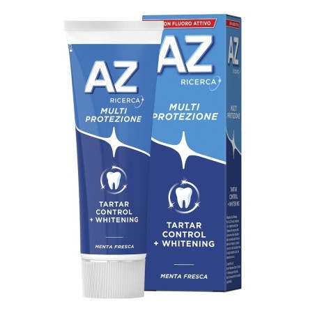 AZ Multi Protezione Tartar Control + Whitening Dentifricio Sbiancante 75ml AZ Multi Protezione Tartar Control + Whitening Dentifricio Sbiancante 75ml