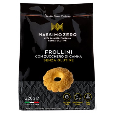 Massimo Zero Frollini con zucchero di canna senza glutine 220 g