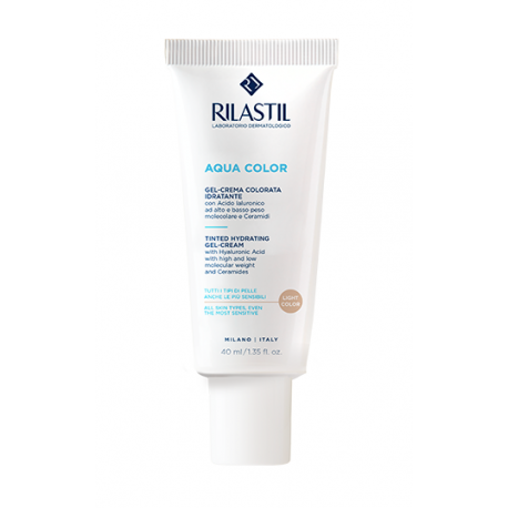 Rilastil Aqua Color Light Gel-Crema colorata viso idratante 40 ml