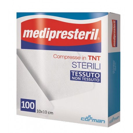 Medipresteril Compresse in TNT sterili per medicazioni 10x10cm 100 pezzi Medipresteril Compresse in TNT sterili per medicazioni 10x10cm 100 pezzi