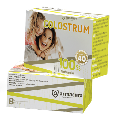 Armacura Colostrum integratore a base di colostro ricostituente 8 flaconcini 6 ml Armacura Colostrum integratore a base di colostro ricostituente 8 flaconcini 6 ml