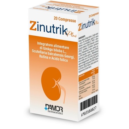 Damor Zinutrik Plus Integratore per Microcircolo 20 Compresse Damor Zinutrik Plus Integratore per Microcircolo 20 Compresse