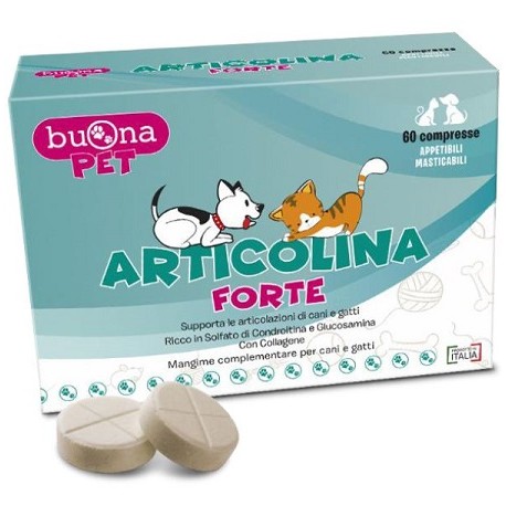 Articolina Forte Integratore per le Articolazioni di cani e gatti 60 compresse masticabili