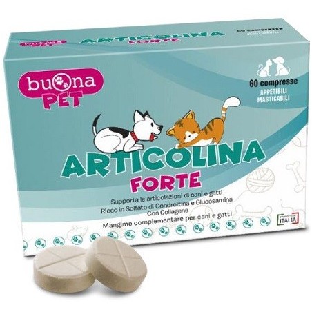 Articolina Forte Integratore per le Articolazioni di cani e gatti 60 compresse masticabili Articolina Forte Integratore per le Articolazioni di cani e gatti 60 compresse masticabili
