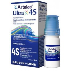 Artelac Ultra 4S Soluzione Oftalmica Rigenerante e Idratante per Occhio Secco 10ml