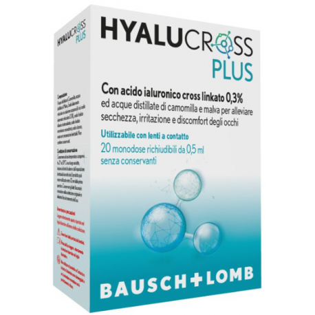 HYALUCROSS PLUS 20 FLACONCINI MONODOSE DA 0,5 ML