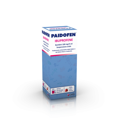 Paidofen Bambini 100 Mg/5ml Sospensione Orale 150 ml alla fragola Paidofen Bambini 100 Mg/5ml Sospensione Orale 150 ml alla fragola