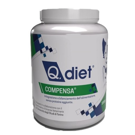 Q Vet Compensa Q Diet Polvere integratore vitaminico minerale per cani e gatti 1000 g Q Vet Compensa Q Diet Polvere integratore vitaminico minerale per cani e gatti 1000 g