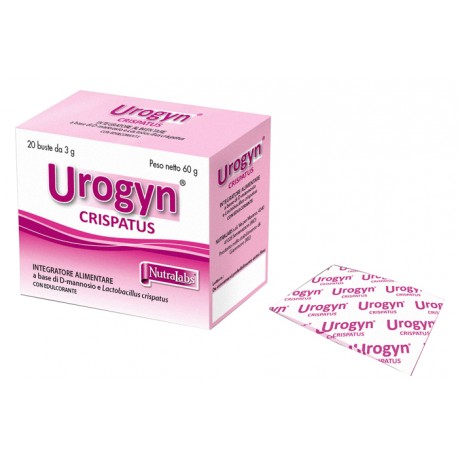 Nutralabs Urogyn Crispatus integratore con d-mannosio per vie urinarie 20 bustine