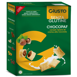 Giusto Senza Glutine Chocopaf Cereali ripieni di crema alla nocciola 300 g