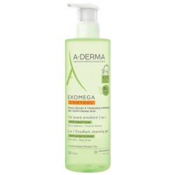 Aderma Exomega Control Detergente delicato viso corpo e capelli pelle atopica 500 ml