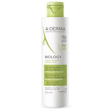 A-Derma Latte struccante dermatologico idra-detergente per pelle delicata 200 ml A-Derma Latte struccante dermatologico idra-detergente per pelle delicata 200 ml