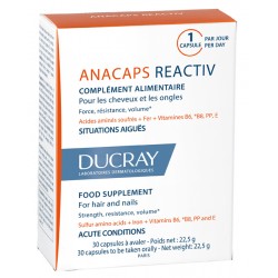Ducray Anacaps Reactiv Capelli integratore anticaduta 30 capsule