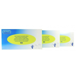 Alvita Guanti in Lattice Monouso Taglia Large 8/8,5 100 Pezzi