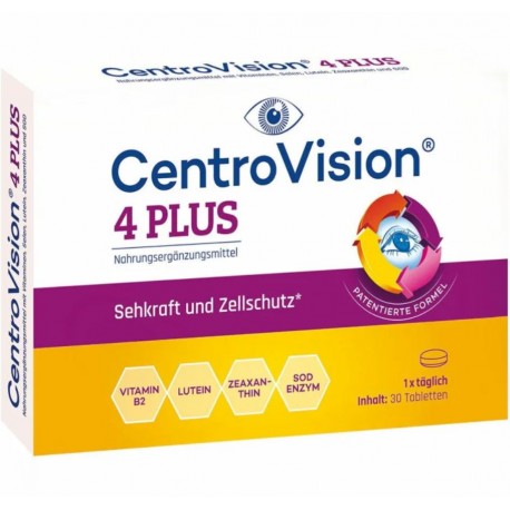 Omnivision Italia Centrovision 4 Plus Integratore per il Benessere della Vista 30 tavolette