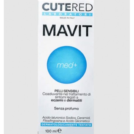 Cutered Mavit crema per pelli sensibili eczemi e dermatiti senza profumo 100 ml