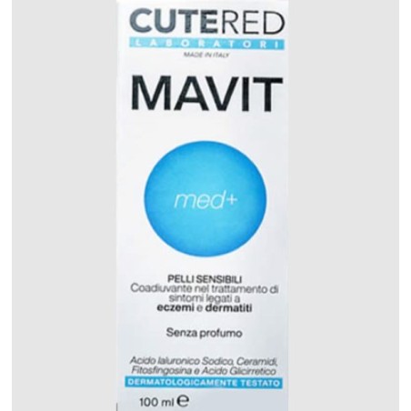 Cutered Mavit crema per pelli sensibili eczemi e dermatiti senza profumo 100 ml Cutered Mavit crema per pelli sensibili eczemi e dermatiti senza profumo 100 ml