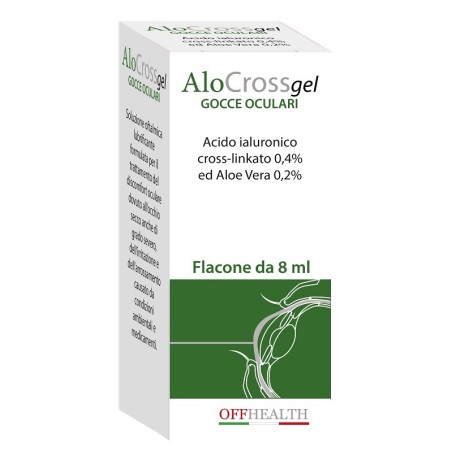 Offhealth Alocrossgel Soluzione Oftalmica per occhio secco e irritato 8 ml Offhealth Alocrossgel Soluzione Oftalmica per occhio secco e irritato 8 ml