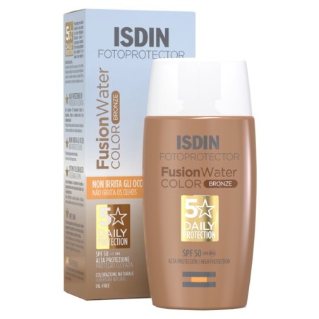 Isdin Fusion Water Color Bronze protezione solare colorata SPF50 50 ml Isdin Fusion Water Color Bronze protezione solare colorata SPF50 50 ml