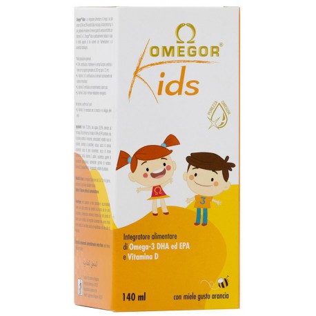 Omegor Kids integratore per funzioni cerebrali e visive dei bambini 140 ml