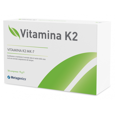 Metagenics Vitamina K2 Integratore per Ossa e Coagulazione del Sangue 56 compresse