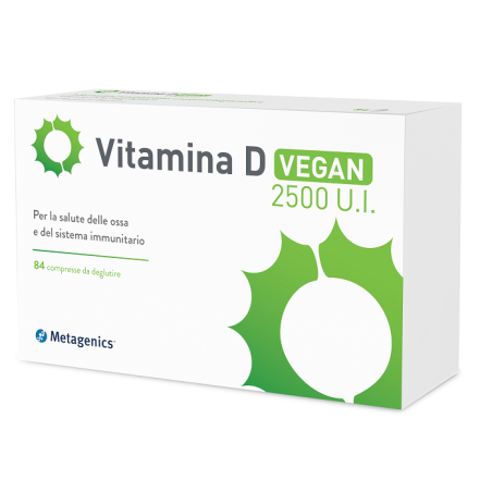 Metagenics Vitamina D 2500 UI Vegan Integratore Ossa e Sistema Immunitario 84 compresse Metagenics Vitamina D 2500 UI Vegan Integratore Ossa e Sistema Immunitario 84 compresse