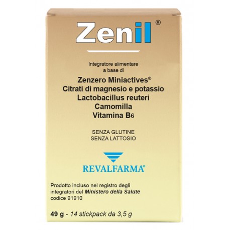 Revalfarma Zenil integratore per digestione e funzione intestinale 14 bustine