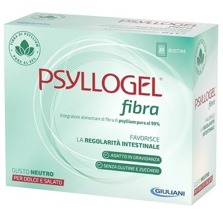 Psyllogel Fibra 20 Bustine gusto Neutro - Integratore per il transito intestinale