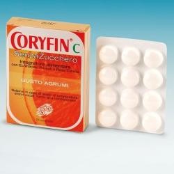 Coryfin C integratore per vie respiratorie senza zucchero gusto agrumi 48 g