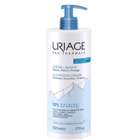 Uriage Crema lavante delicata per viso corpo e capelli 500 ml