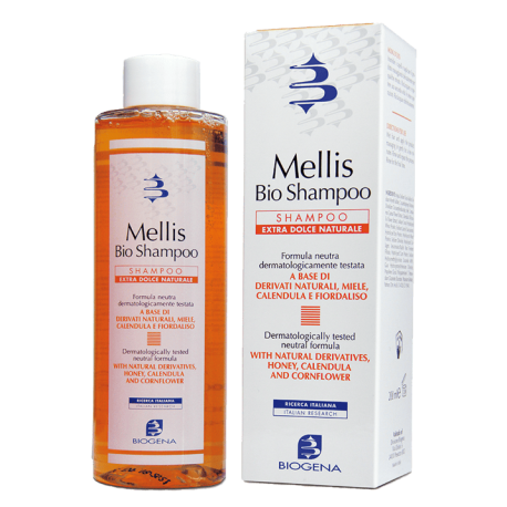 Mellis Bio Shampoo extra-dolce naturale per bambini o lavaggi frequenti 200 ml