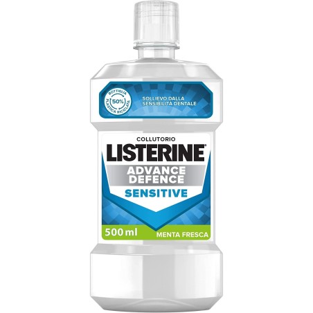 Listerine Advanced Defence Sensitive Collutorio per Collievo dai denti sensibili 500ml Listerine Advanced Defence Sensitive Collutorio per Collievo dai denti sensibili 500ml