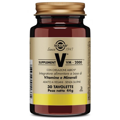 Solgar Supplement Vm 2000 30 Tavolette - Integratore di vitamine e minerali