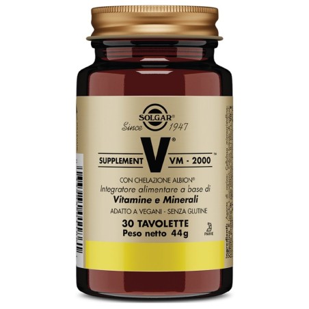 Solgar Supplement Vm 2000 30 Tavolette-Integratore vitamine e minerali Solgar Supplement Vm 2000 30 Tavolette-Integratore vitamine e minerali
