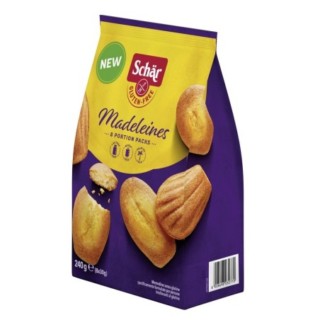 Schar Madeleines Merendine senza glutine 8 porzioni da 30 g Schar Madeleines Merendine senza glutine 8 porzioni da 30 g